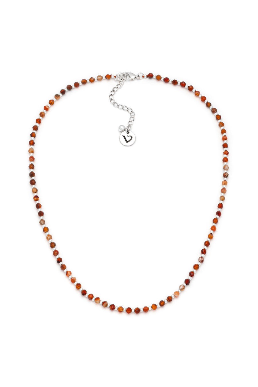 Girocollo carnelian — Argento