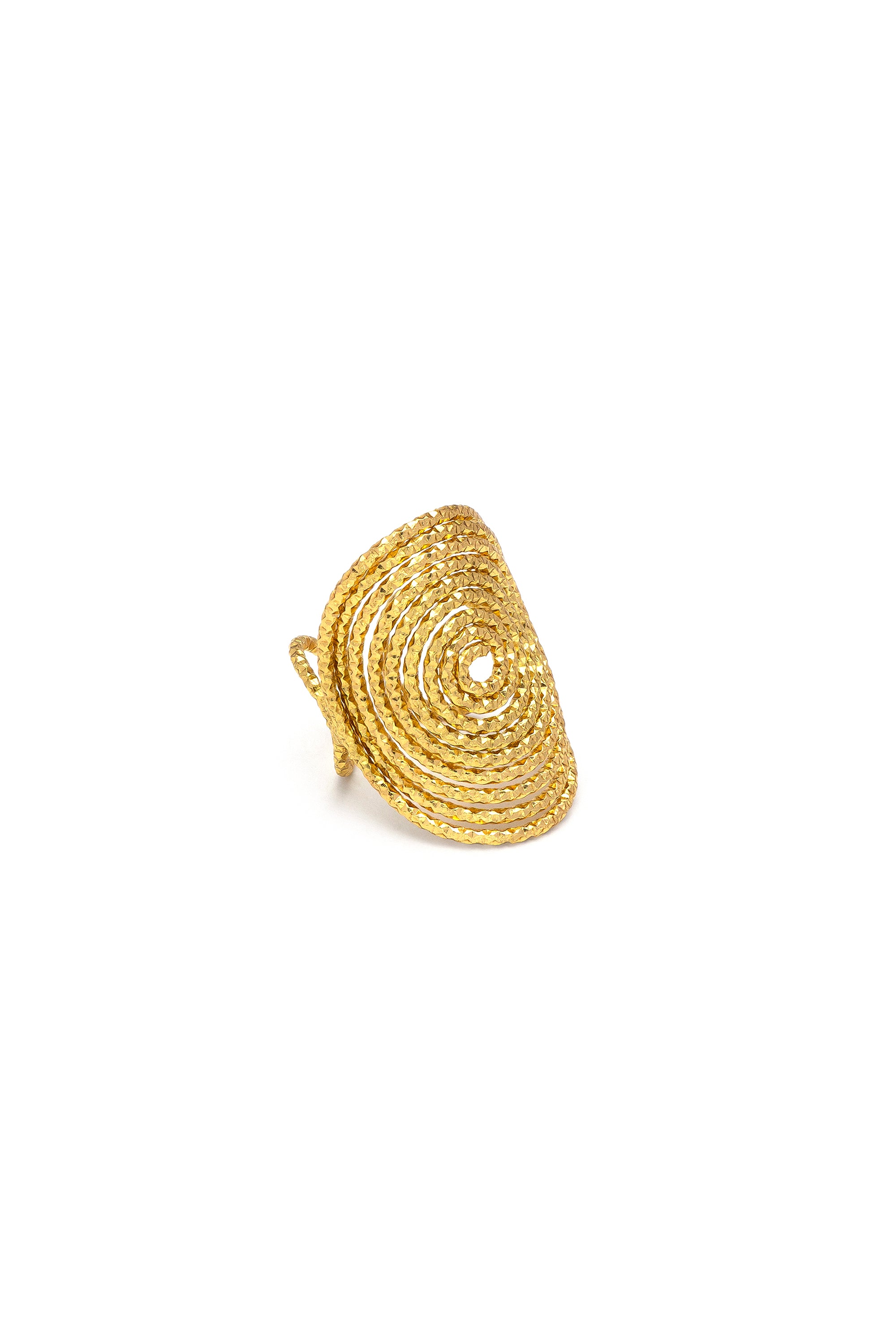 Anello fascia spirale — Oro, foto 4