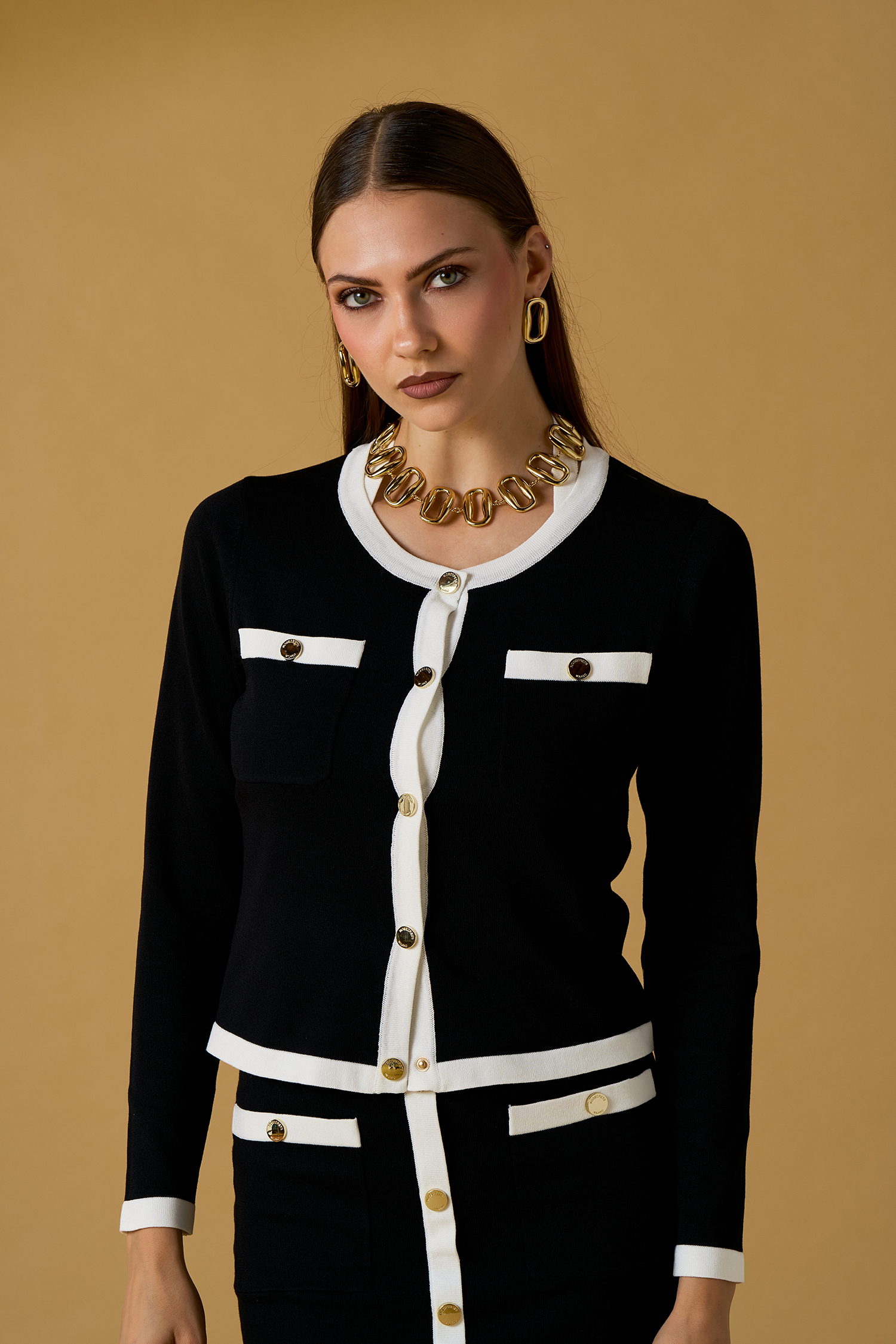 Cardigan contrasti