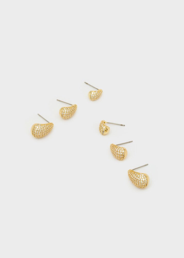 Set orecchini goccia — Oro, foto 2
