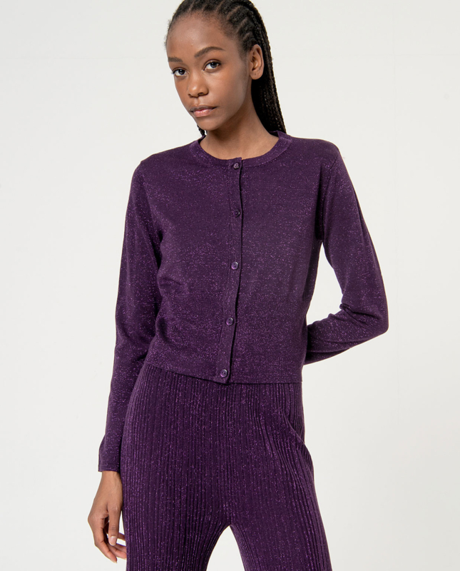Cardigan corto — Viola