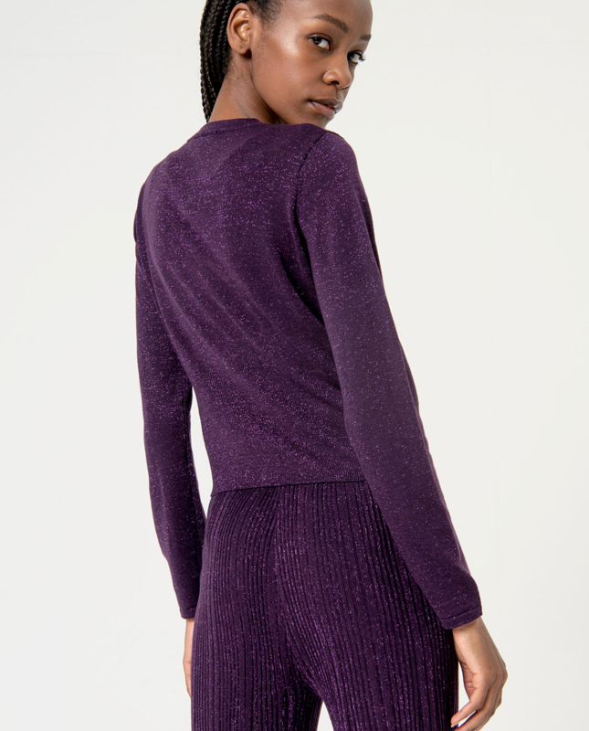 Cardigan corto — Viola, foto 3
