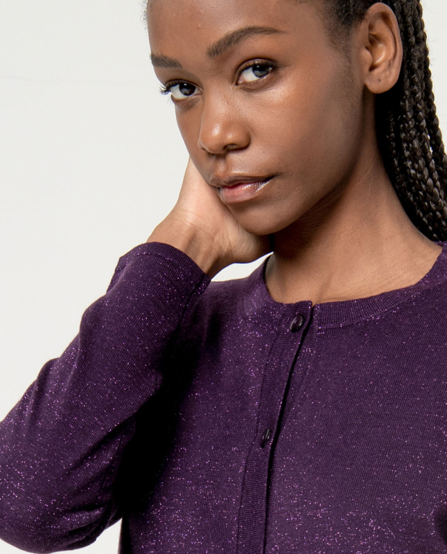 Cardigan corto — Viola, foto 2