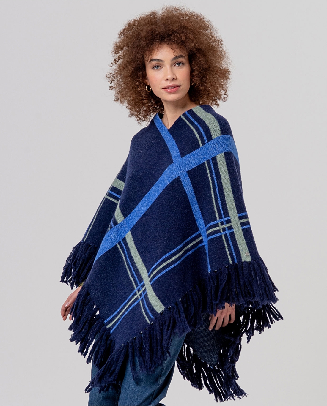 Poncho frange
