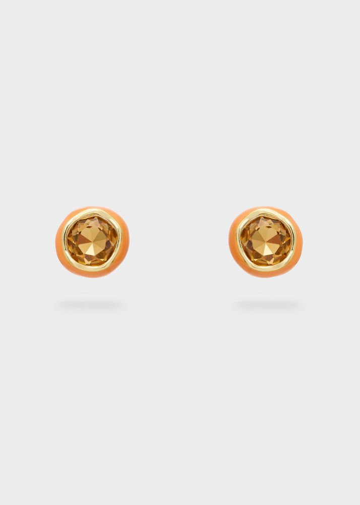 Orecchini con clip — Arancio