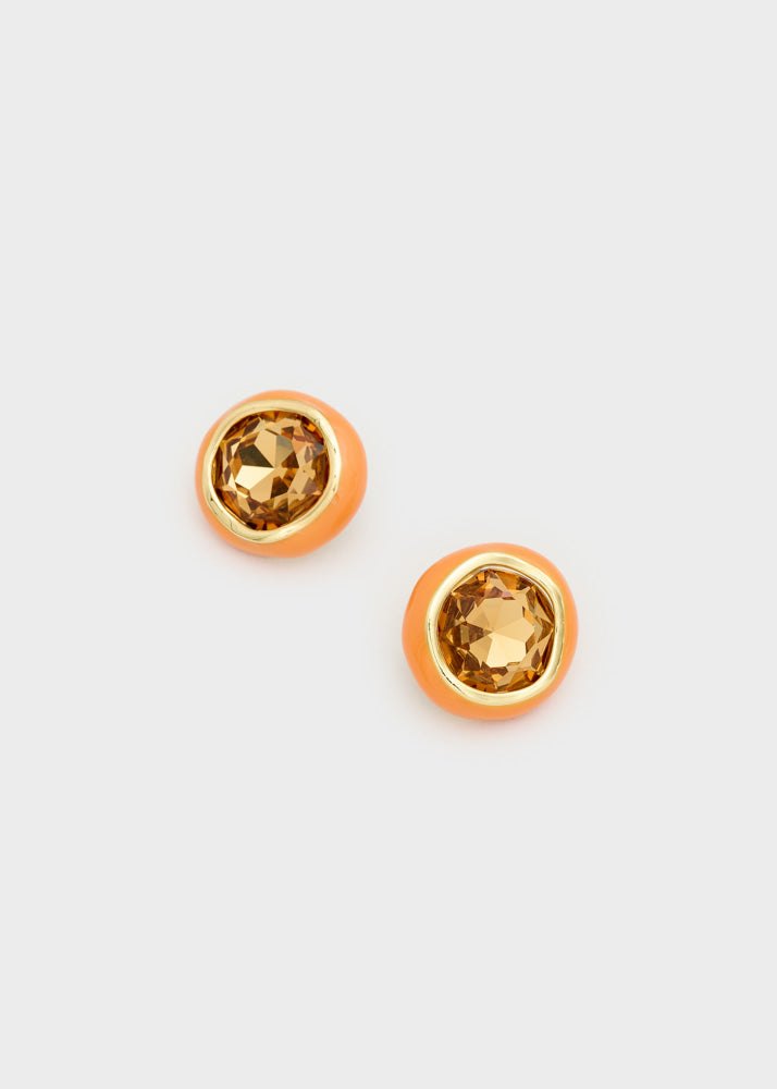 Orecchini con clip — Arancio, foto 2
