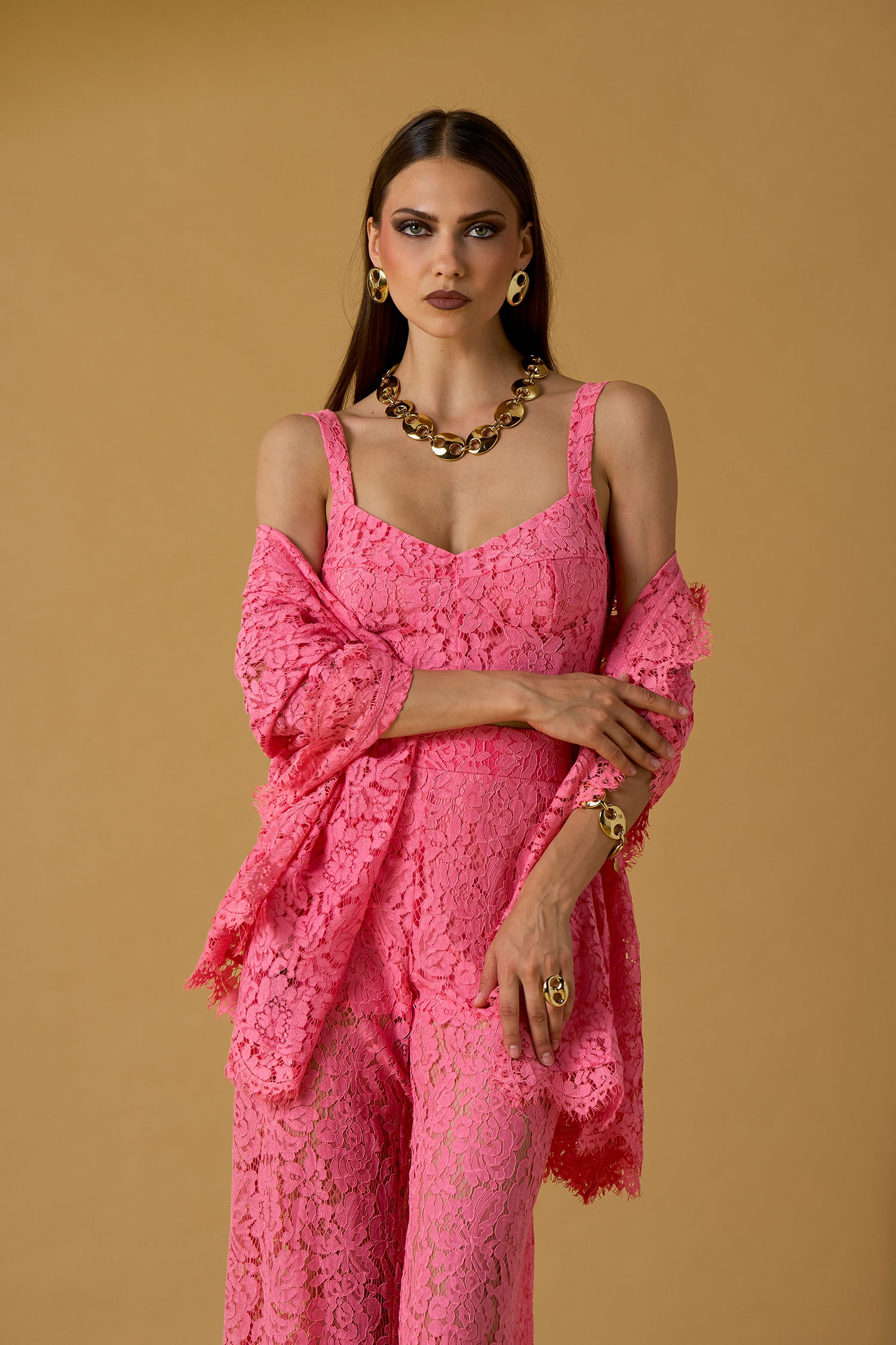 Stola pizzo — Rosa, foto 3