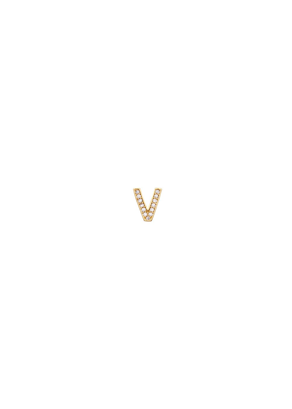 Charm lettera v — Oro