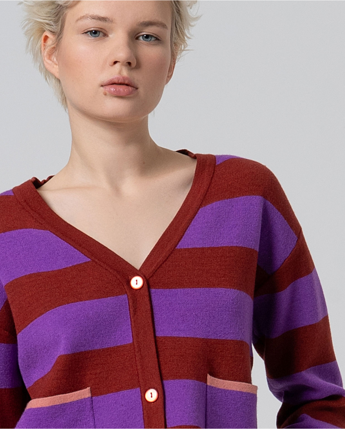 Cardigan — Mirtillo