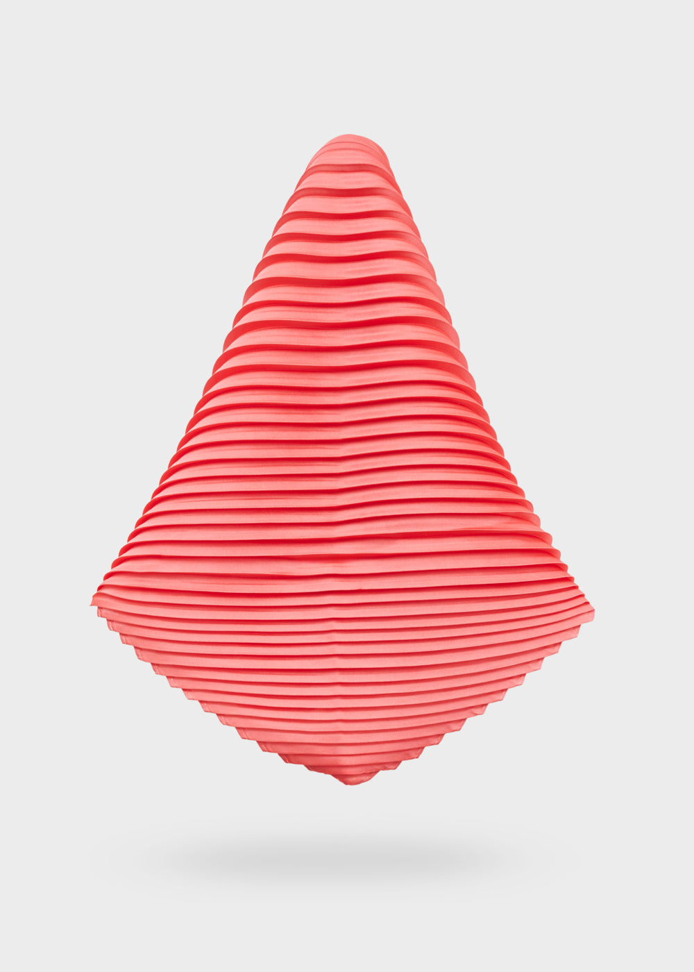 Foulard plisse con anello — Corallo