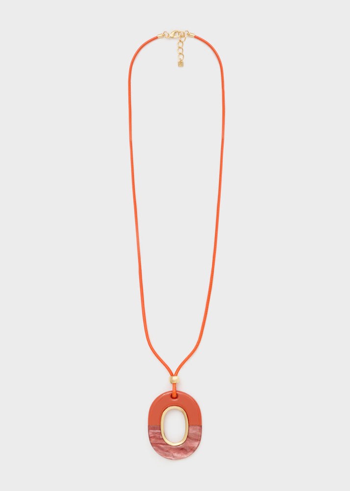Collana pendente ovale