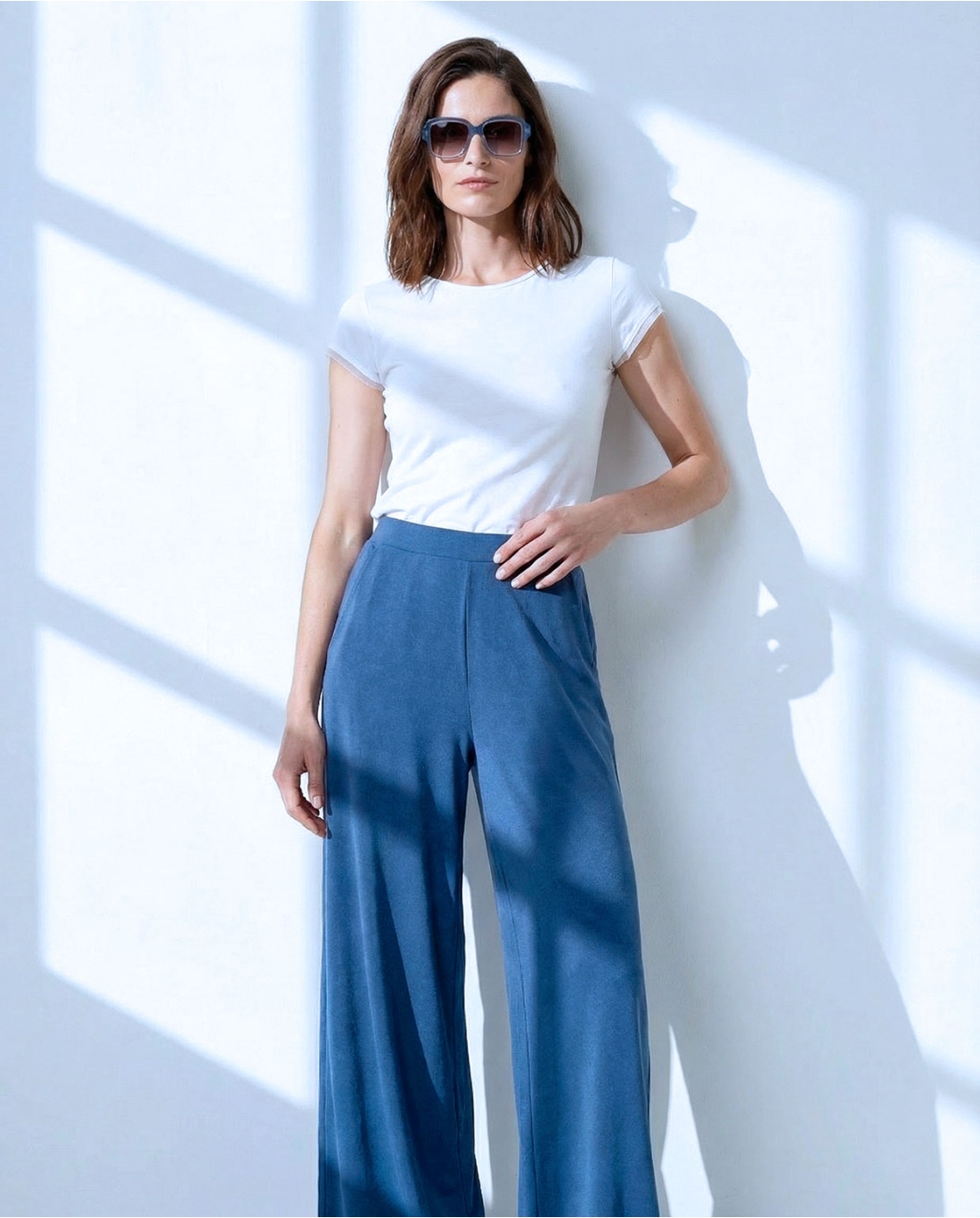 Pantaloni larghi — Rosso, foto 7