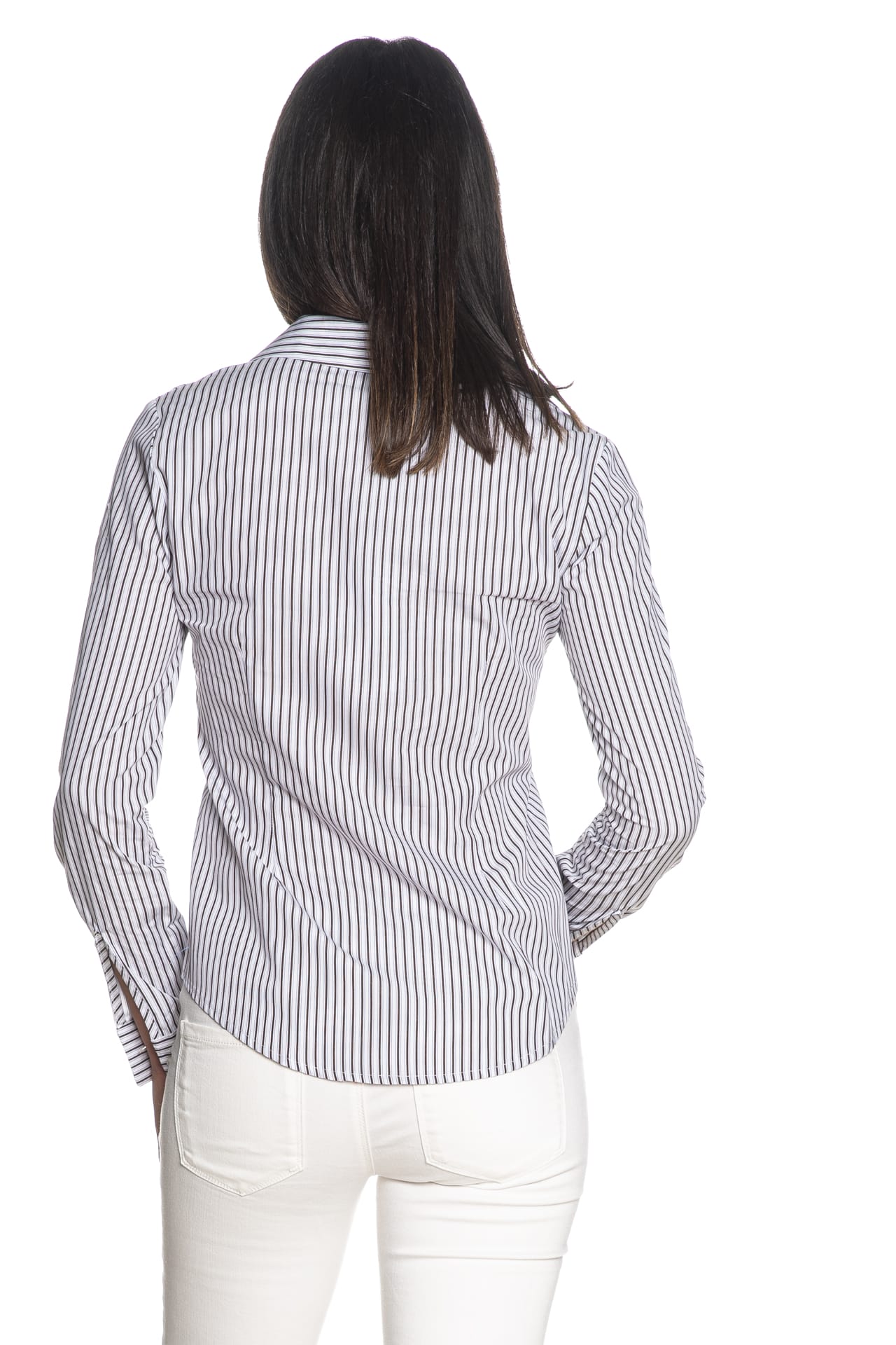Camicia righe — Righe marrone, foto 3