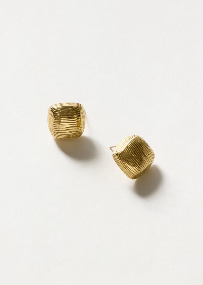 Orecchini quadrati — Oro