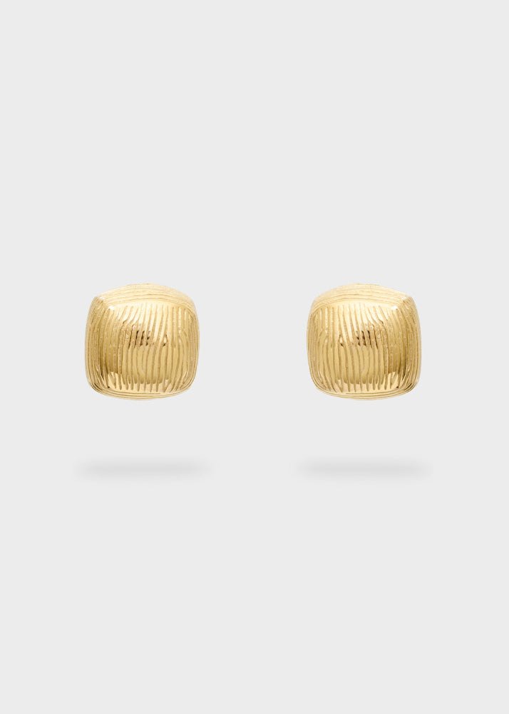 Orecchini quadrati — Oro, foto 2