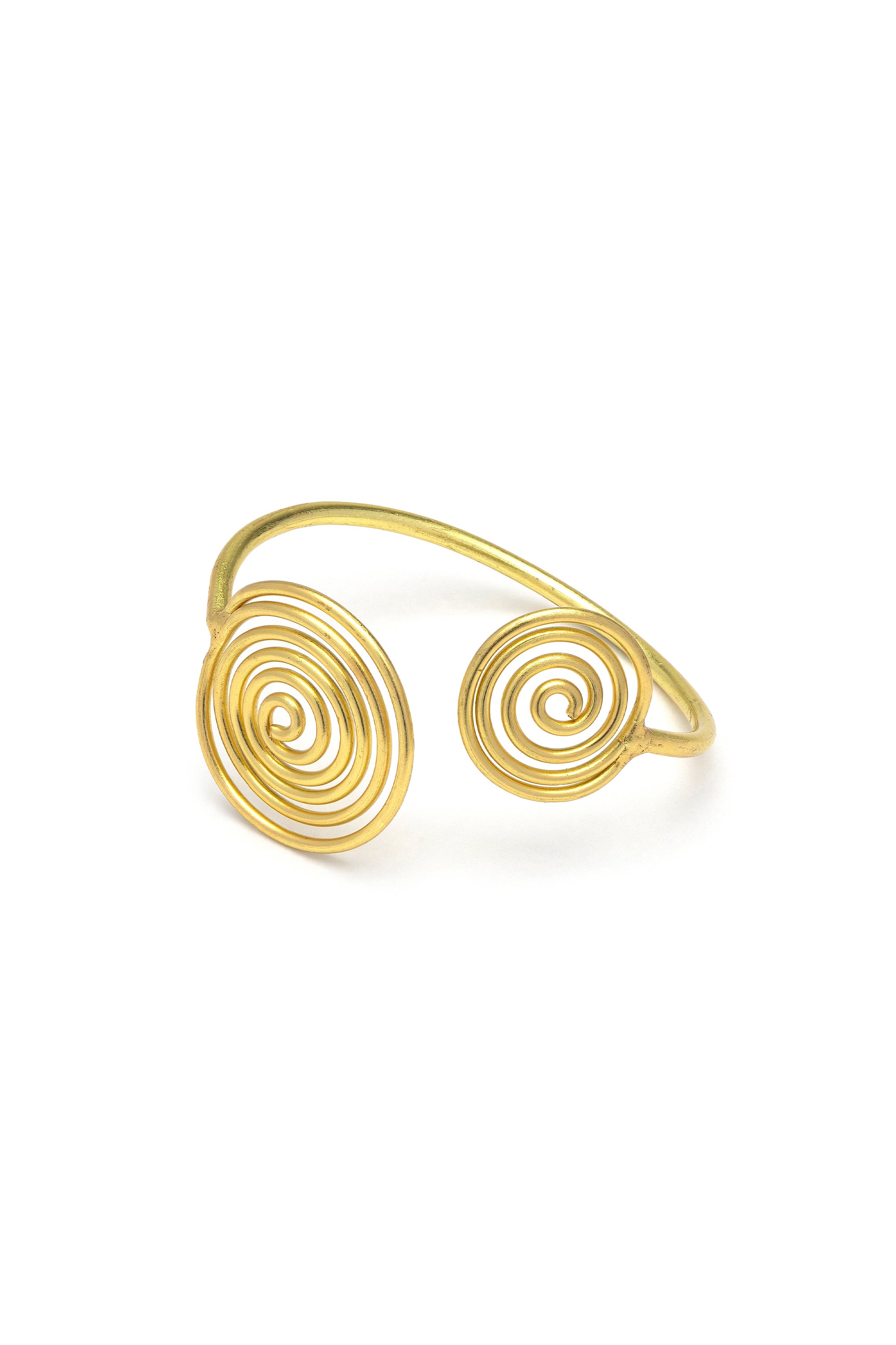 Bangle aperto cerchi spirali — Oro