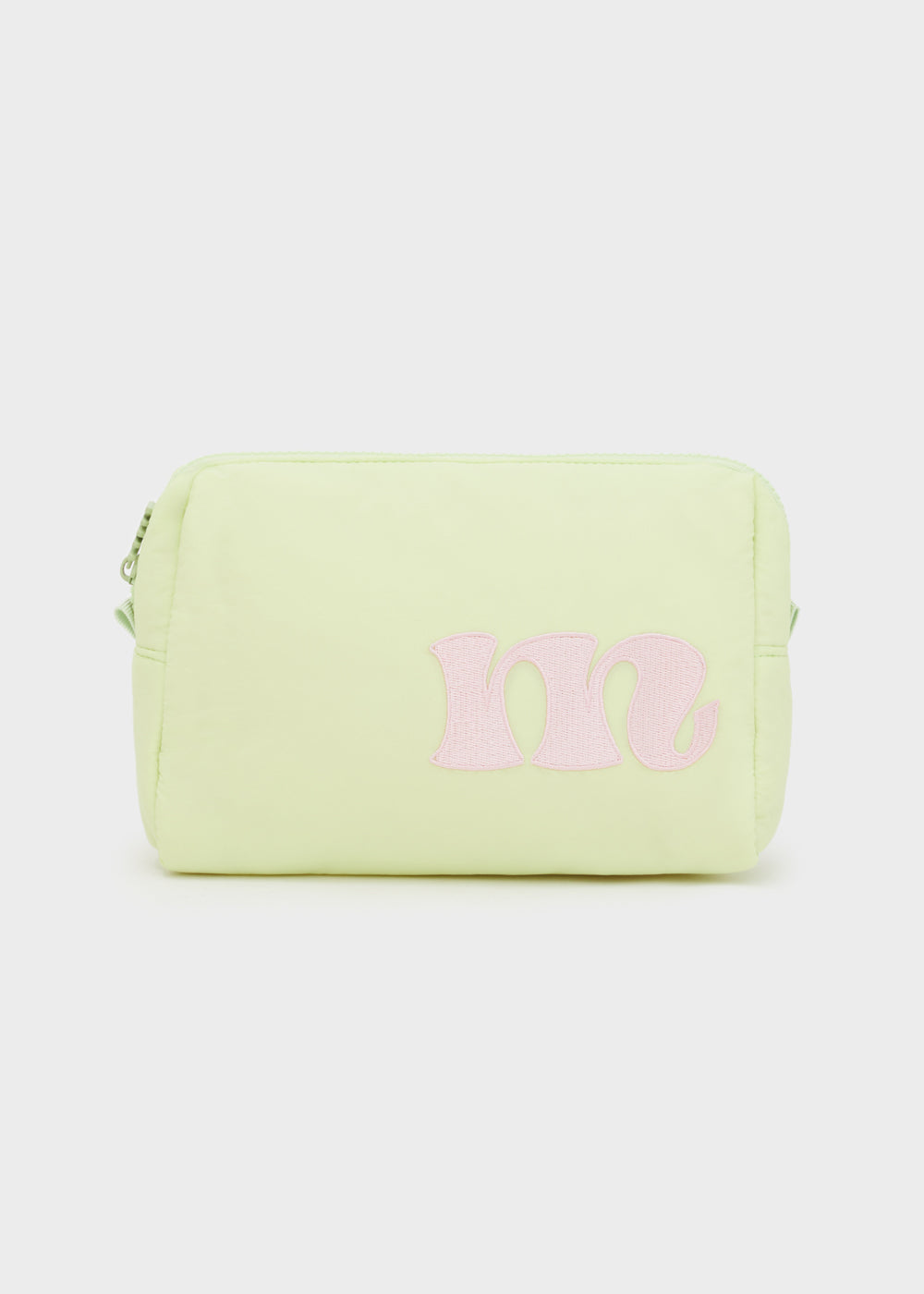Pochette imbottita lettera m — Verde