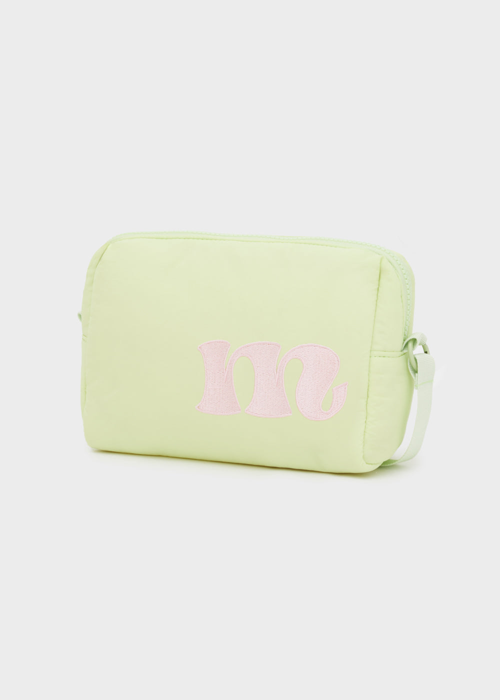 Pochette imbottita lettera m — Verde, foto 2