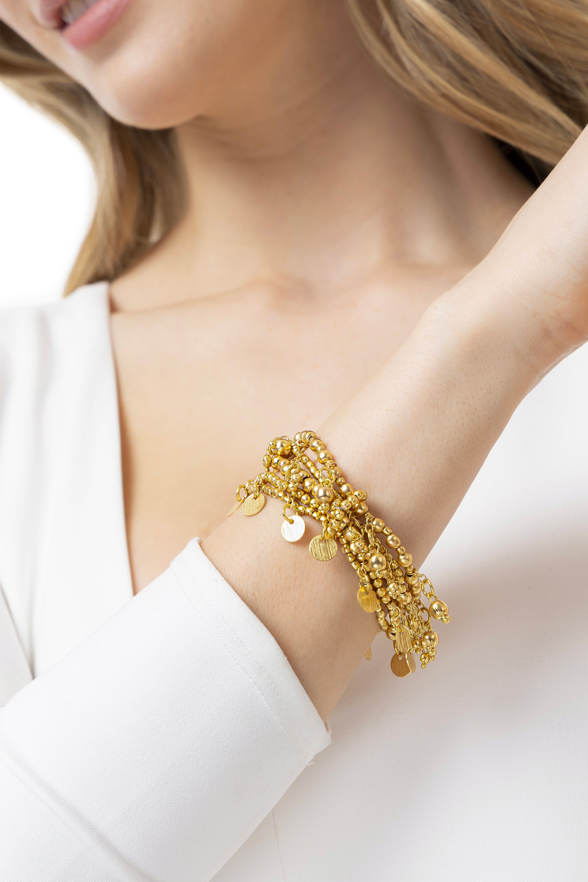 Bracciale elastico — Oro, foto 3