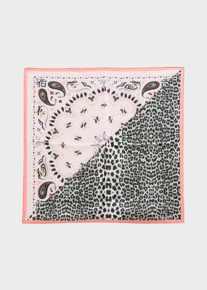 Foulard in seta piccolo — Rosa, foto 3