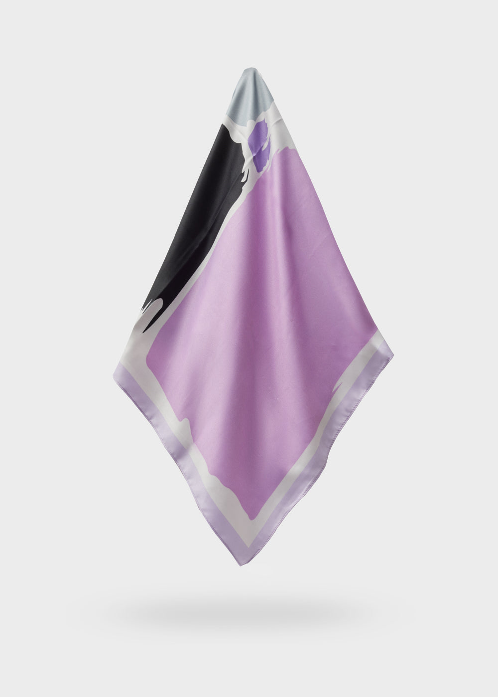 Foulard charlotte big stampa viola multicolor — Viola