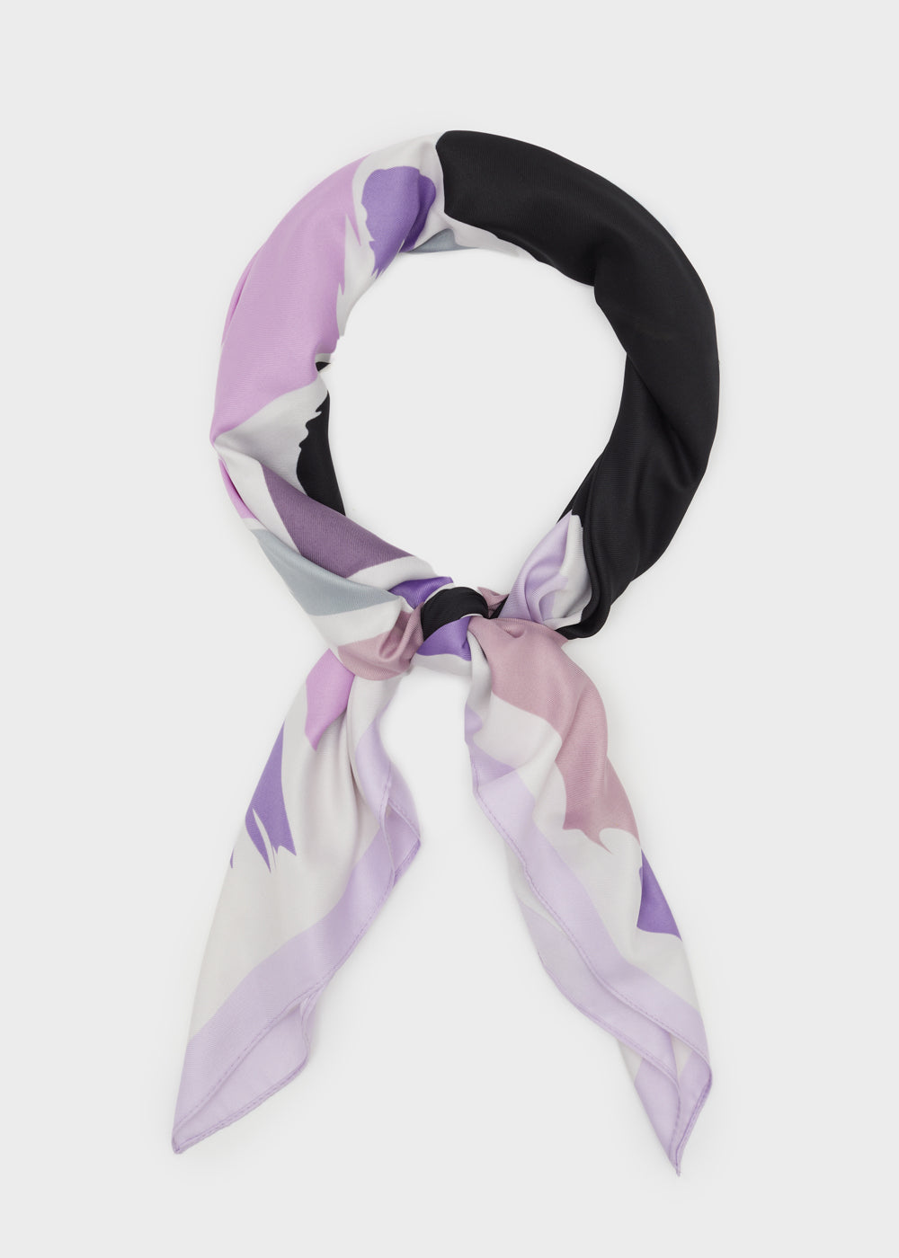 Foulard charlotte big stampa viola multicolor — Viola, foto 2