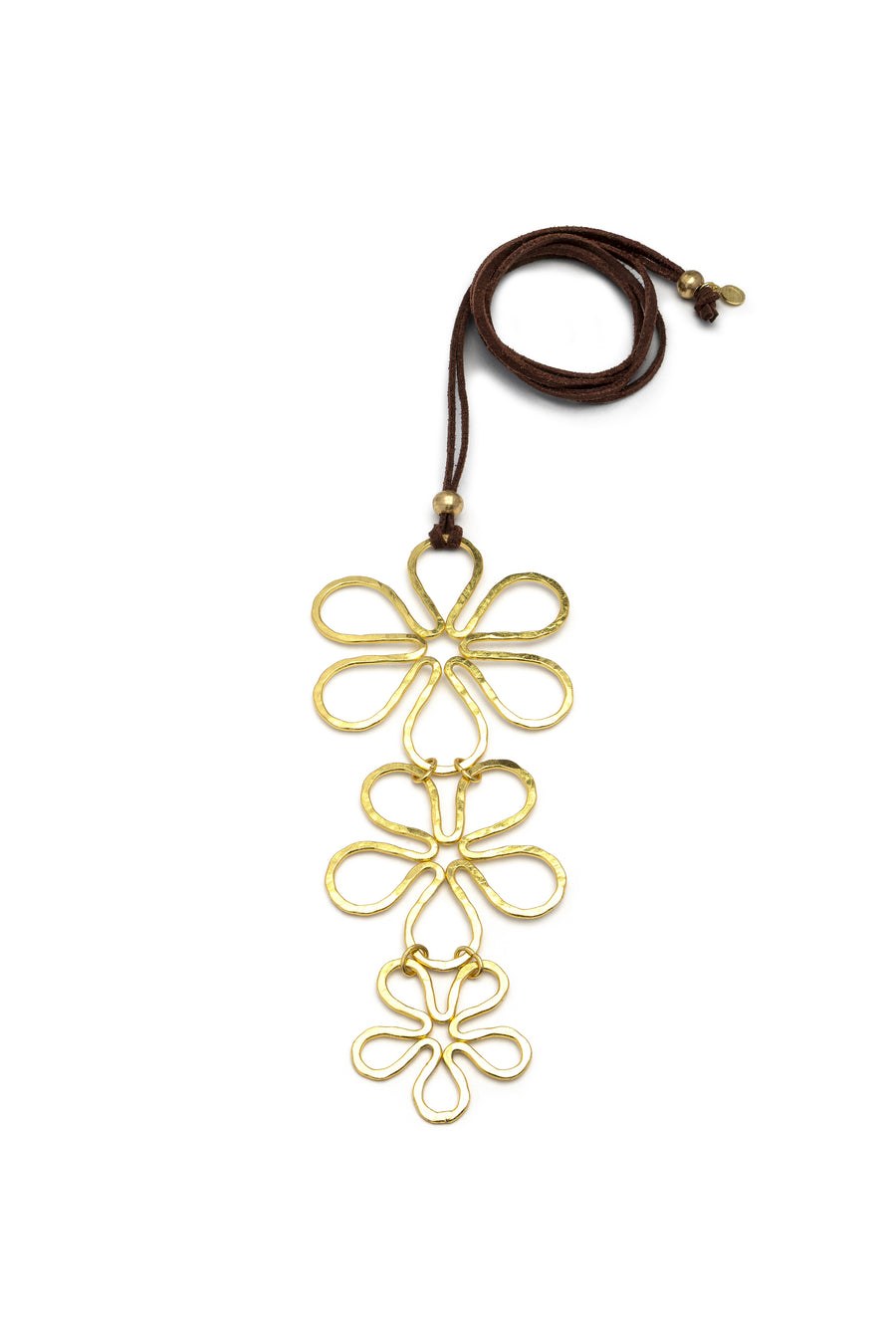 Pendente 3 fiori — Oro