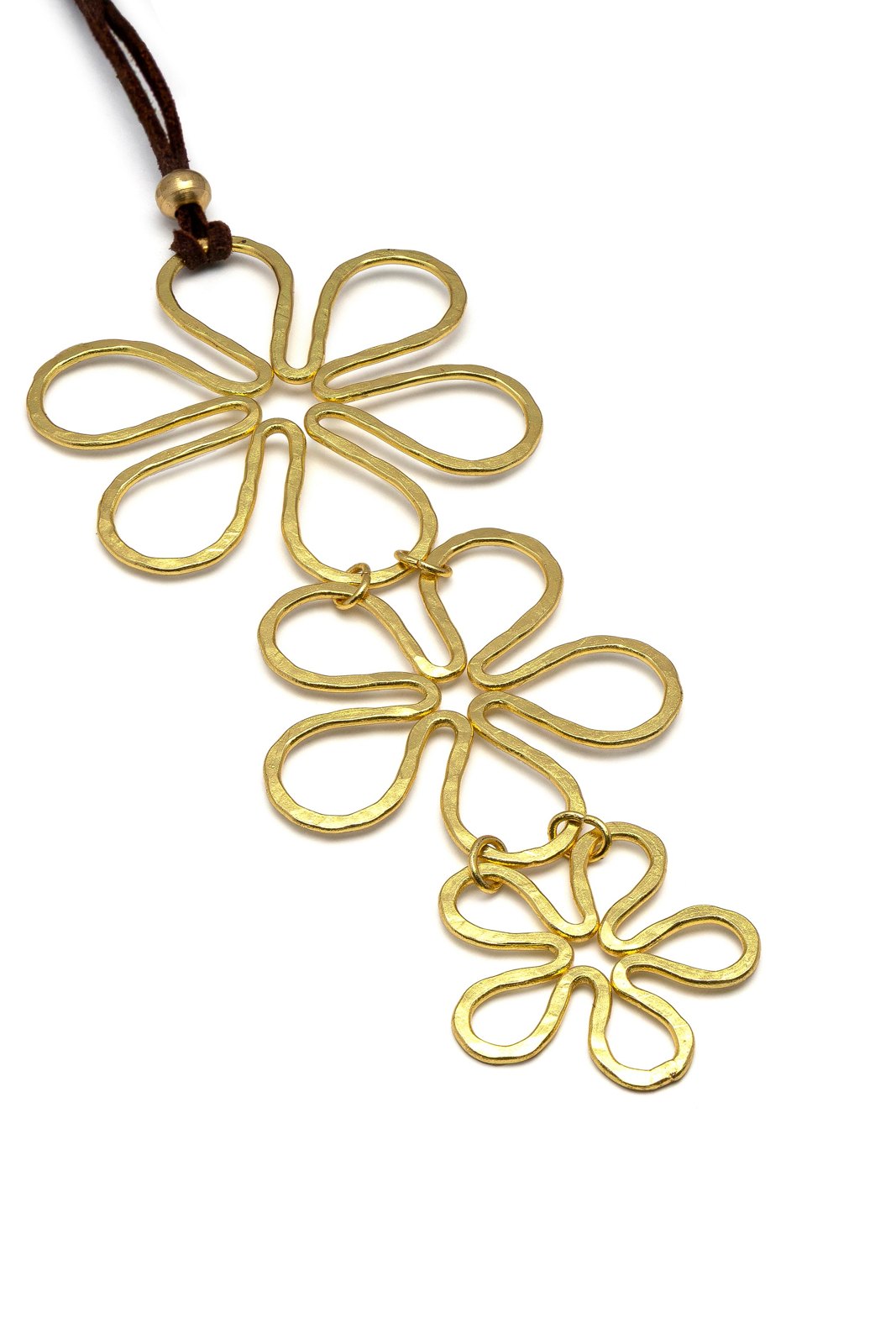 Pendente 3 fiori — Oro, foto 2