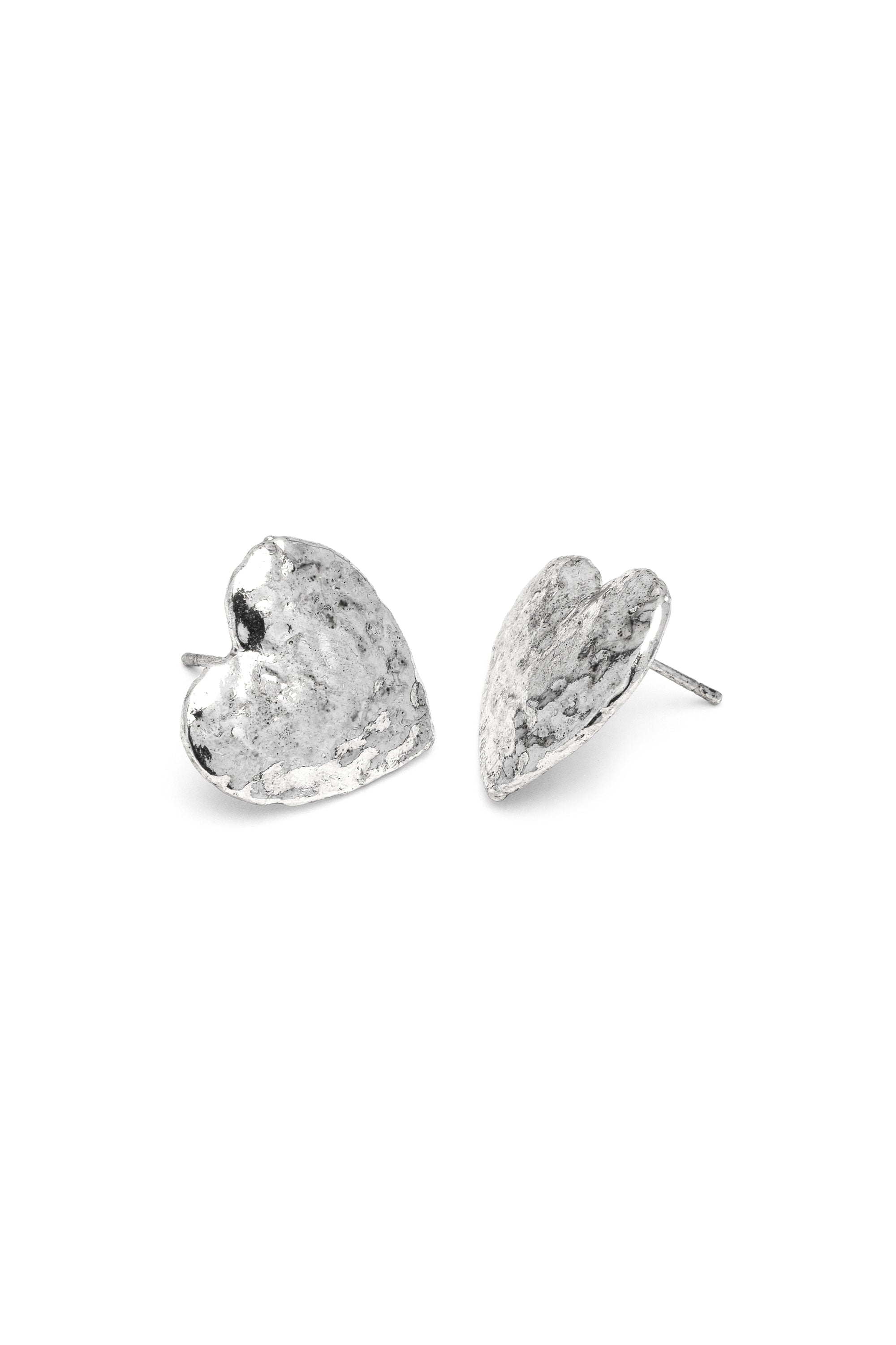 Orecchino cuore — Argento