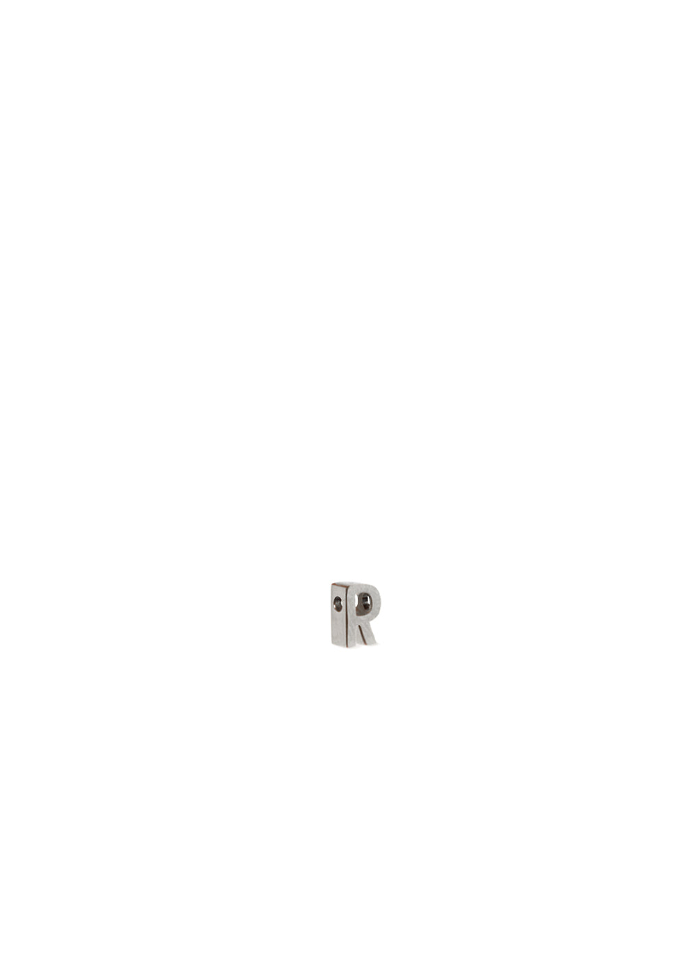 Charm lettera r — Argento