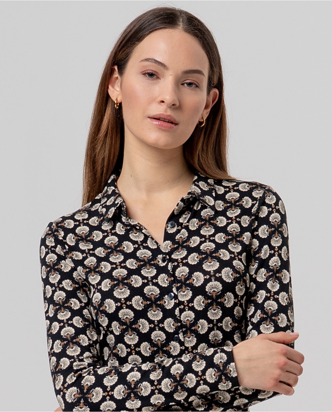 Camicia mlunga — Nero, foto 3