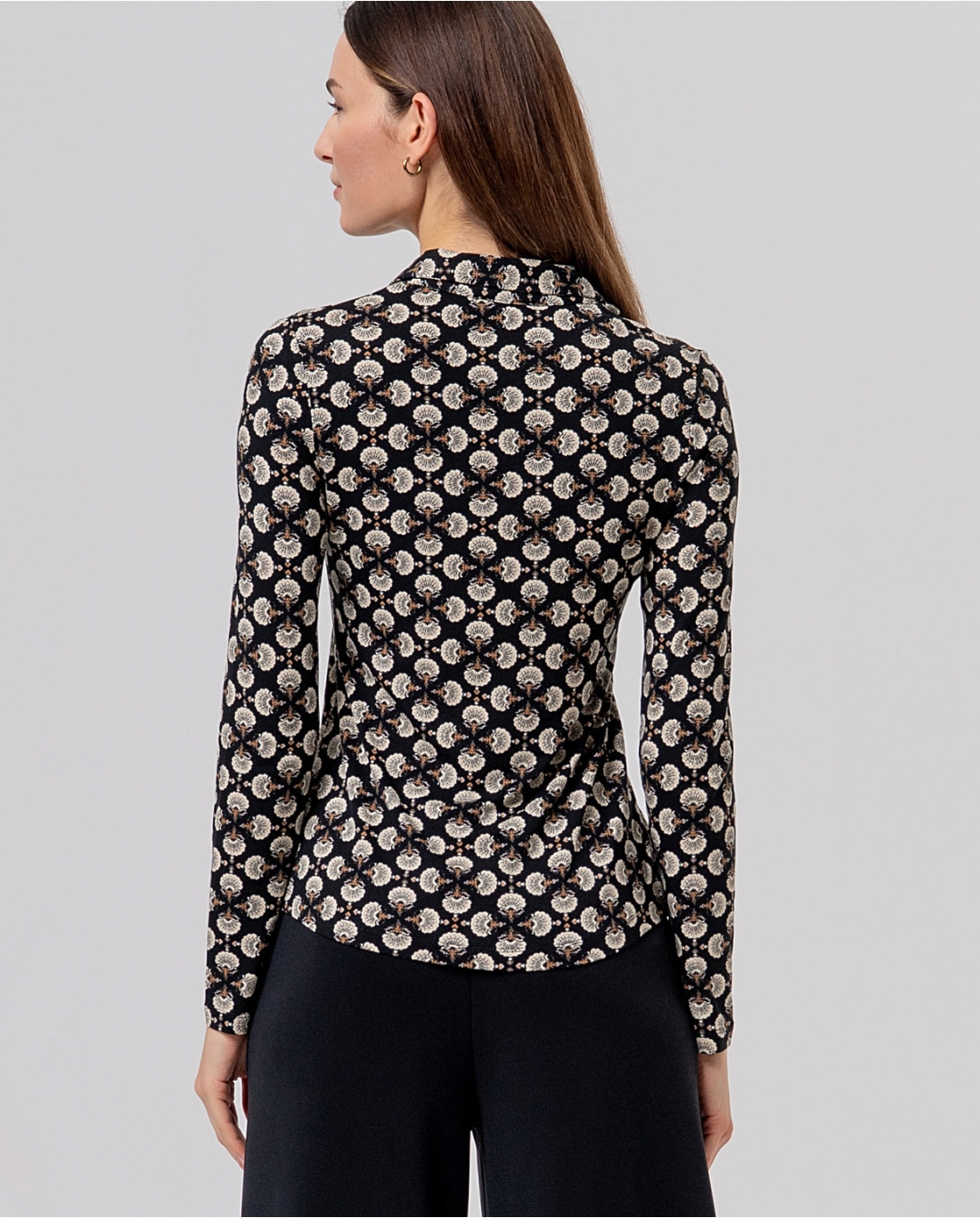 Camicia mlunga — Nero, foto 4