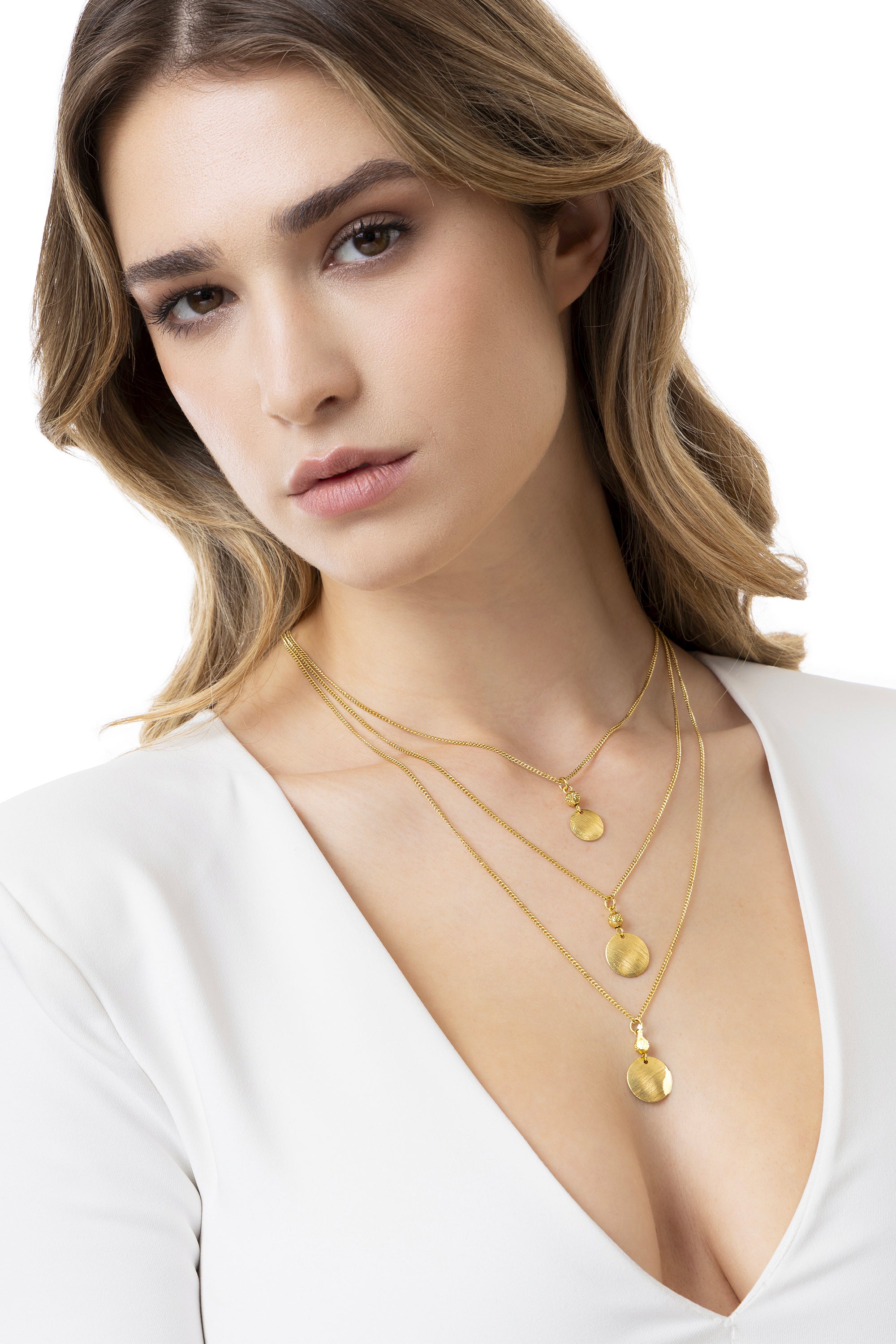 Collana tre catene — Oro, foto 3