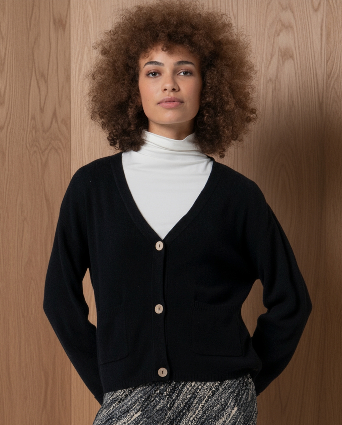 Cardigan — Nero, foto 3