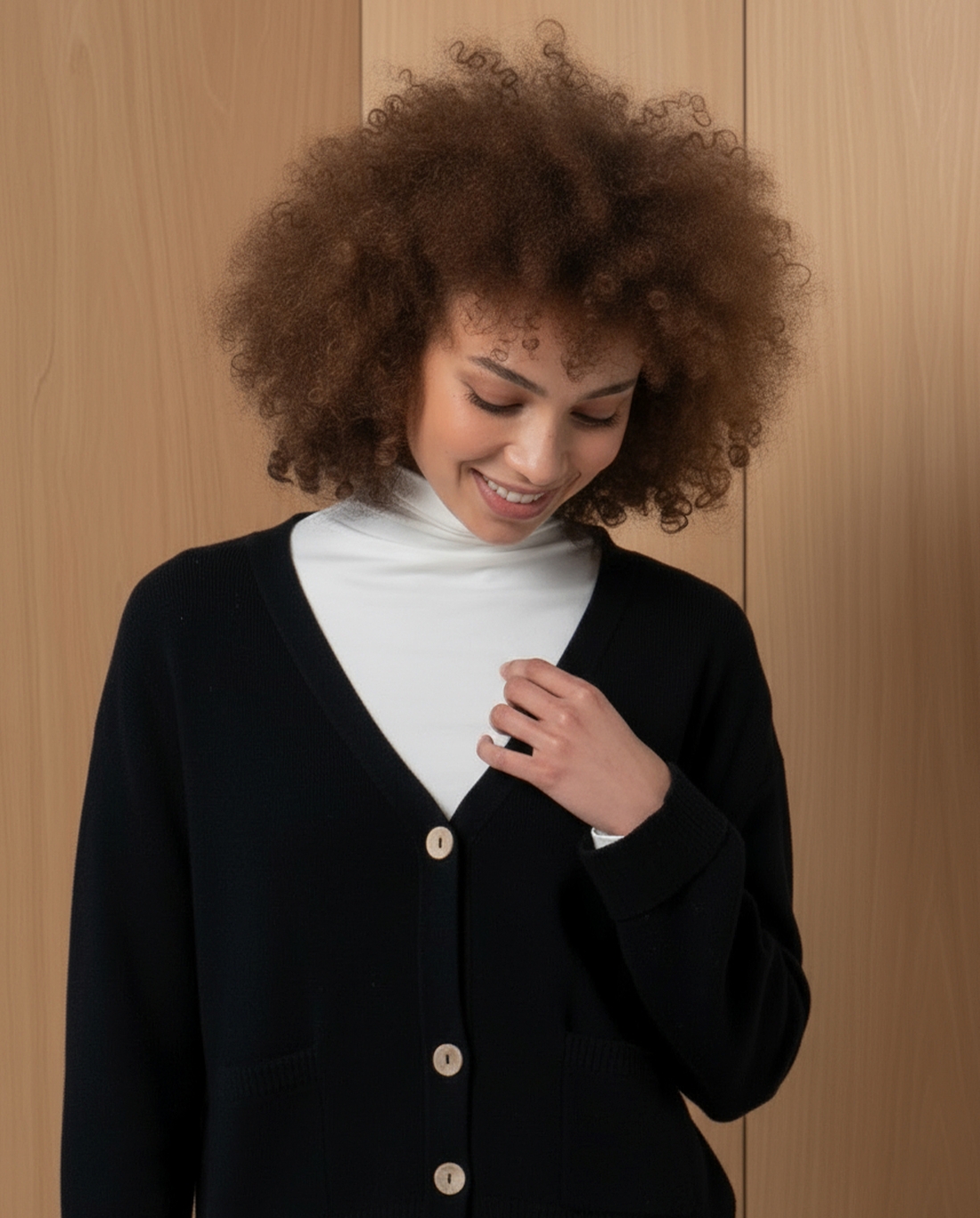 Cardigan — Nero, foto 2