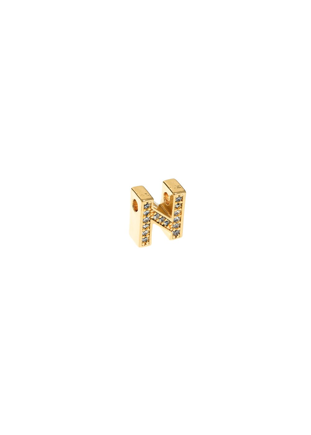 Charm lettera n — Oro, foto 2