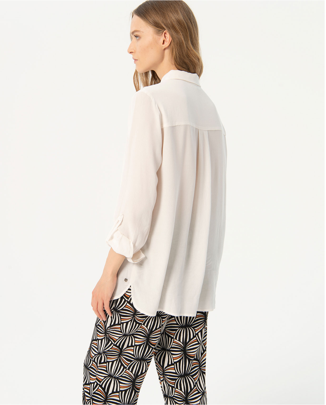 Camicia con passanti — Bianco, foto 3