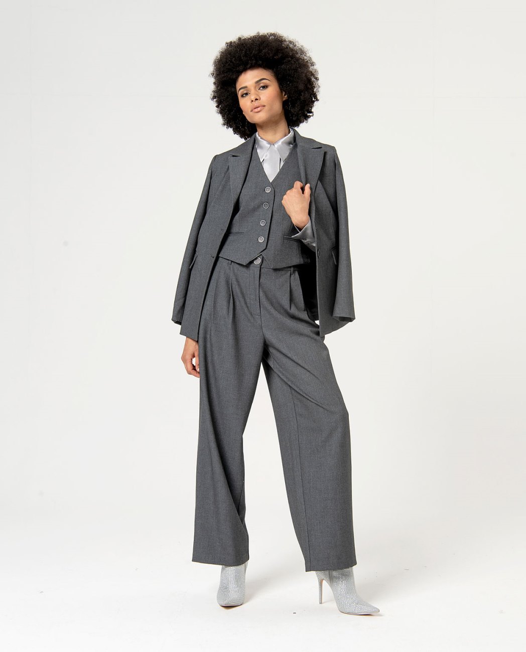 Camicia con fiocco — Argento, foto 8
