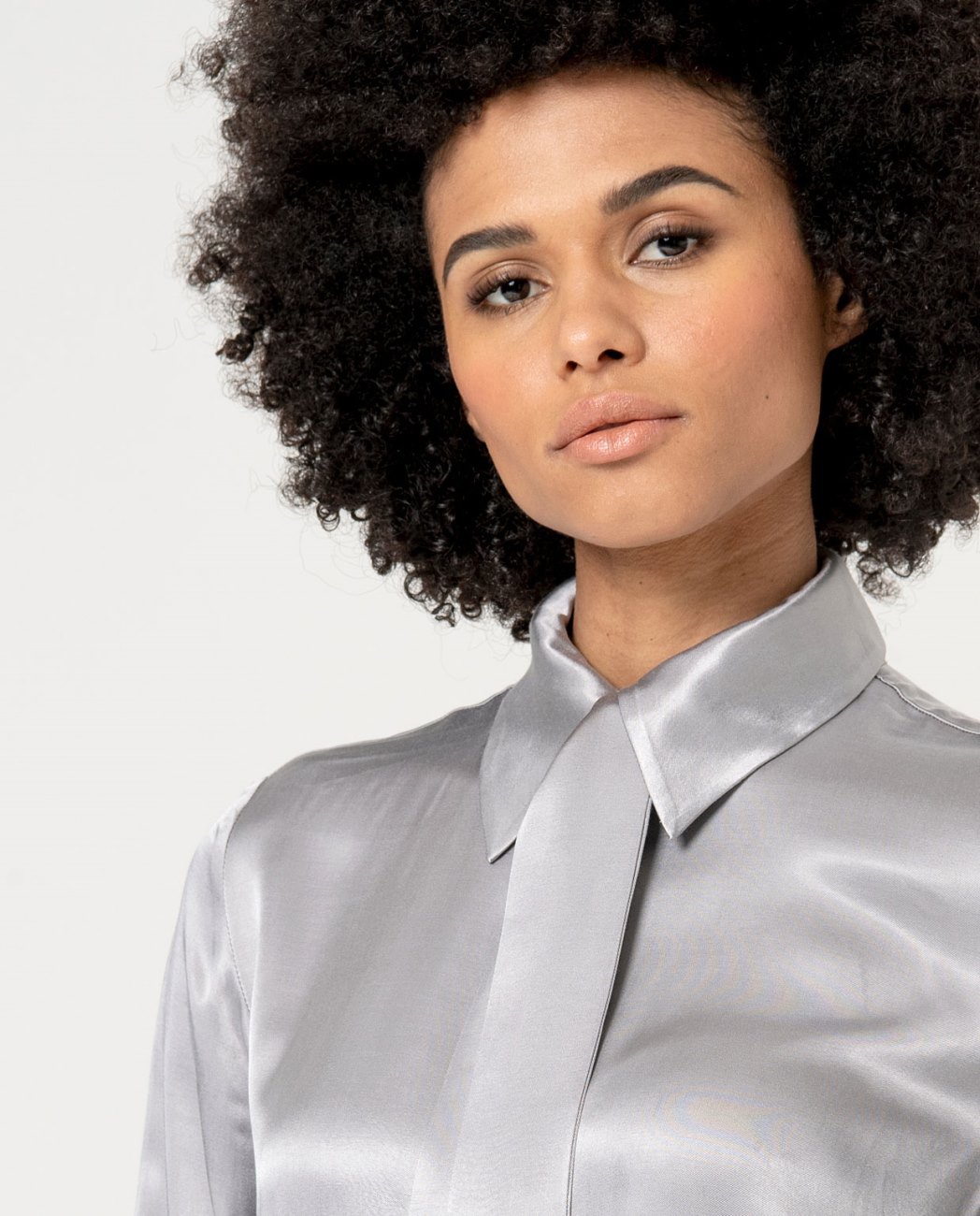 Camicia con fiocco — Argento, foto 6