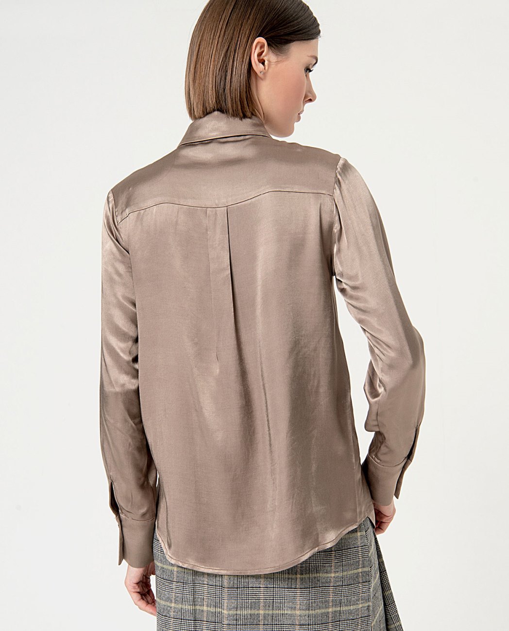 Camicia con fiocco — Argento, foto 3
