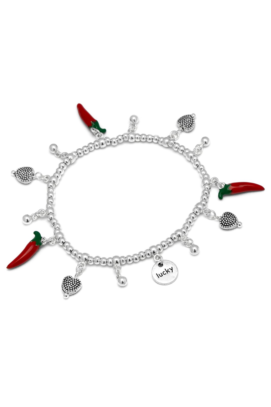 Bracciale pendenti pepeoncini — Argento, foto 2