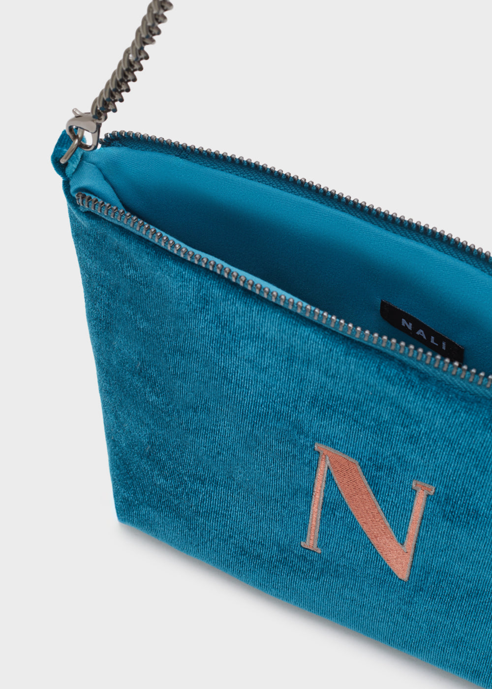 Mini bag velluto n — Verde, foto 3