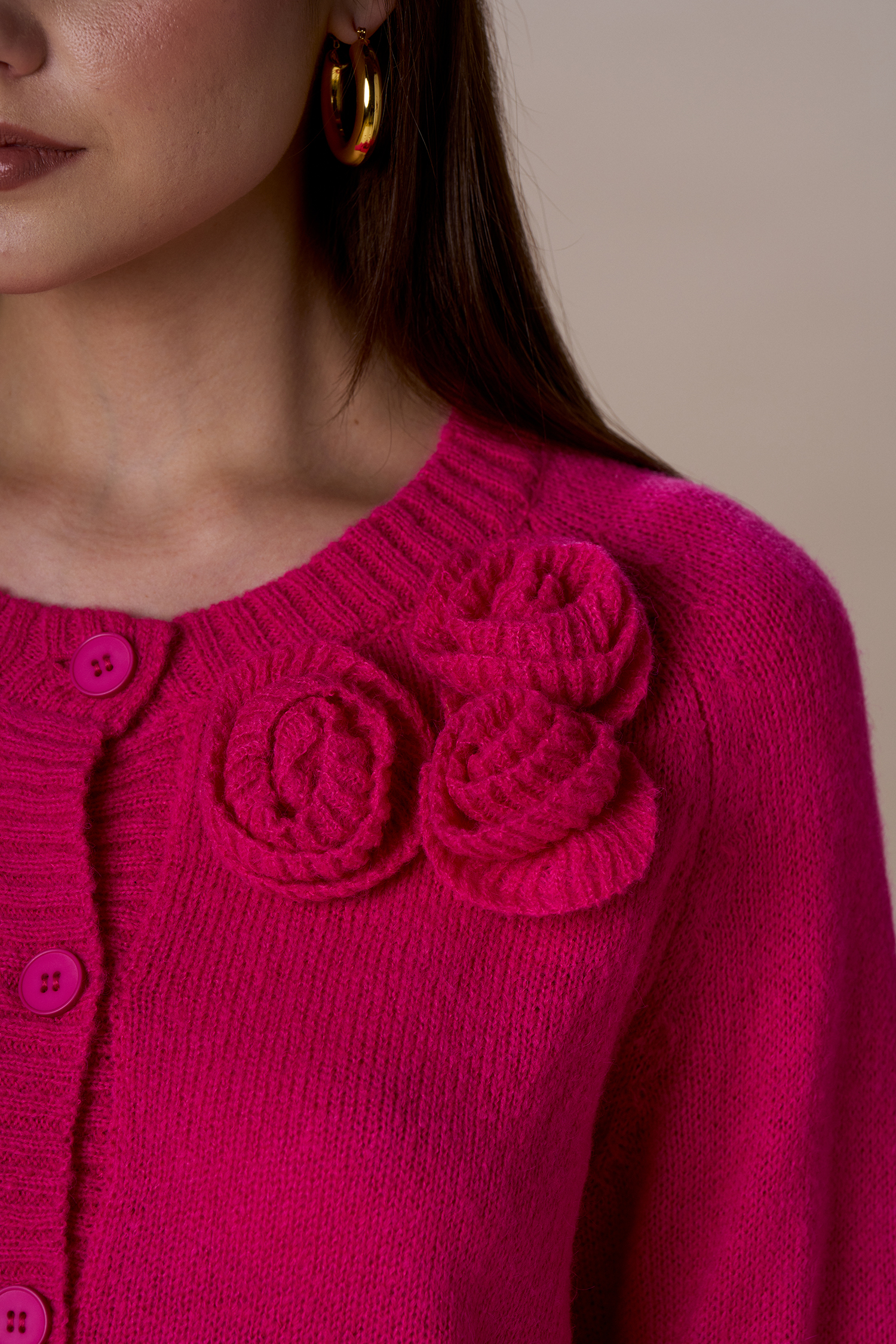 Cardigan rose — Nero, foto 3