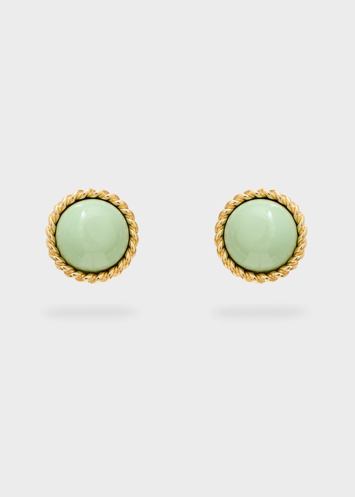 Orecchini clip — Verde
