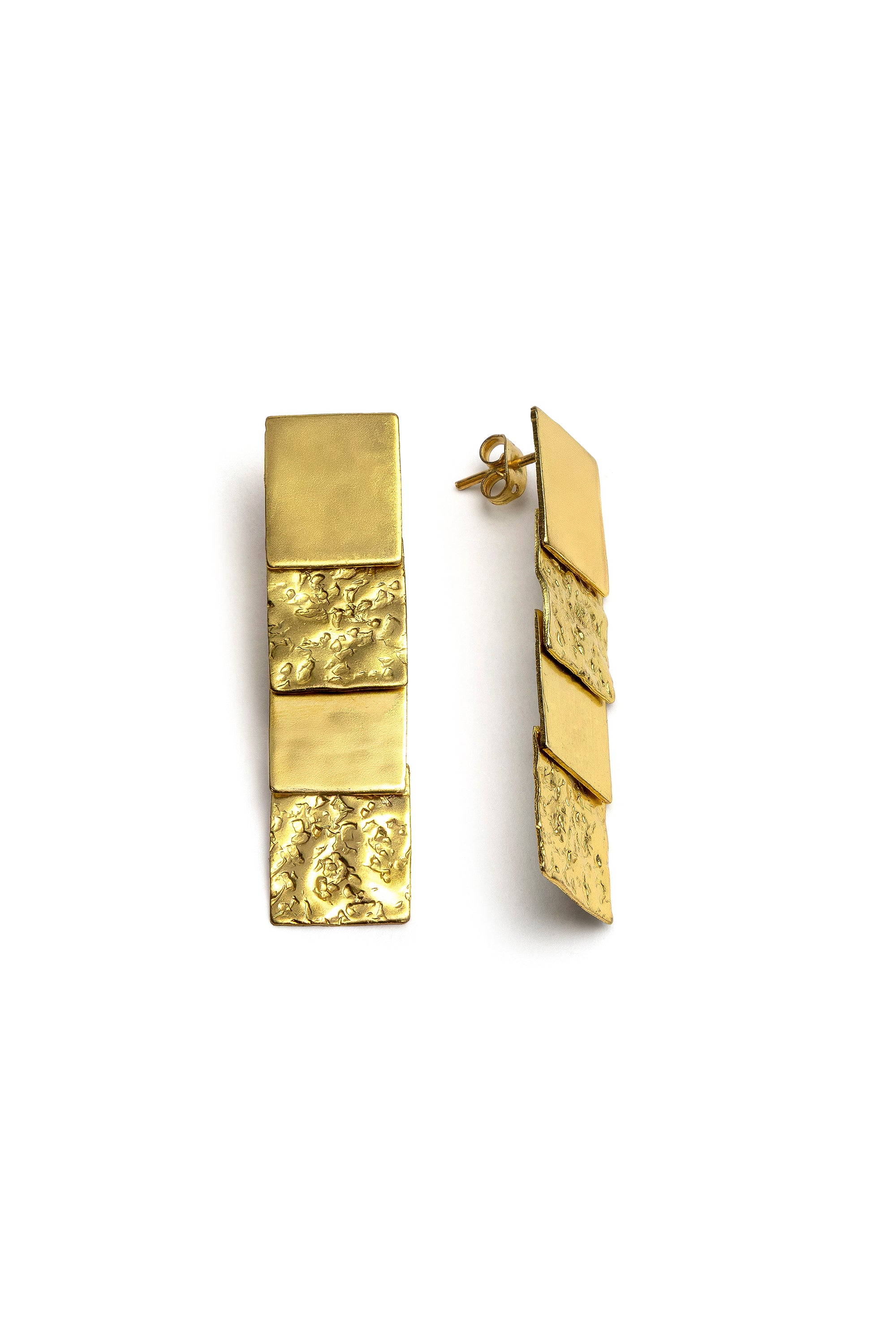 Orecchini barette mix — Oro, foto 4