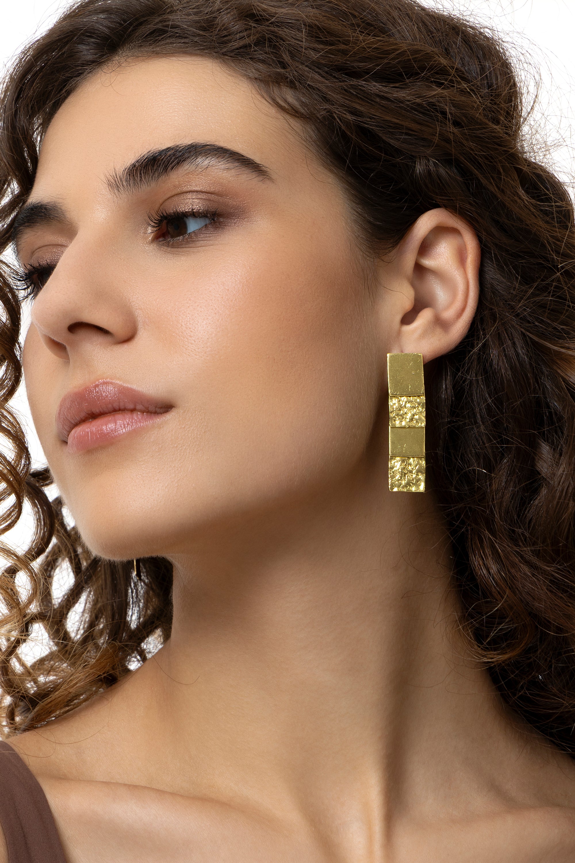 Orecchini barette mix — Oro, foto 3