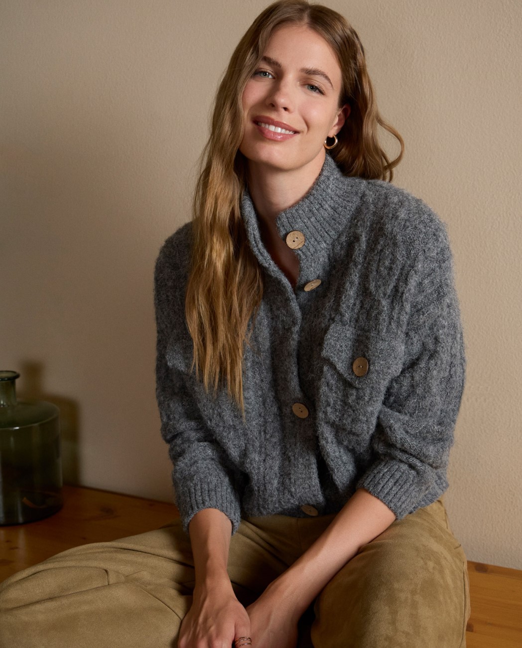 Cardigan — Grigio, foto 2