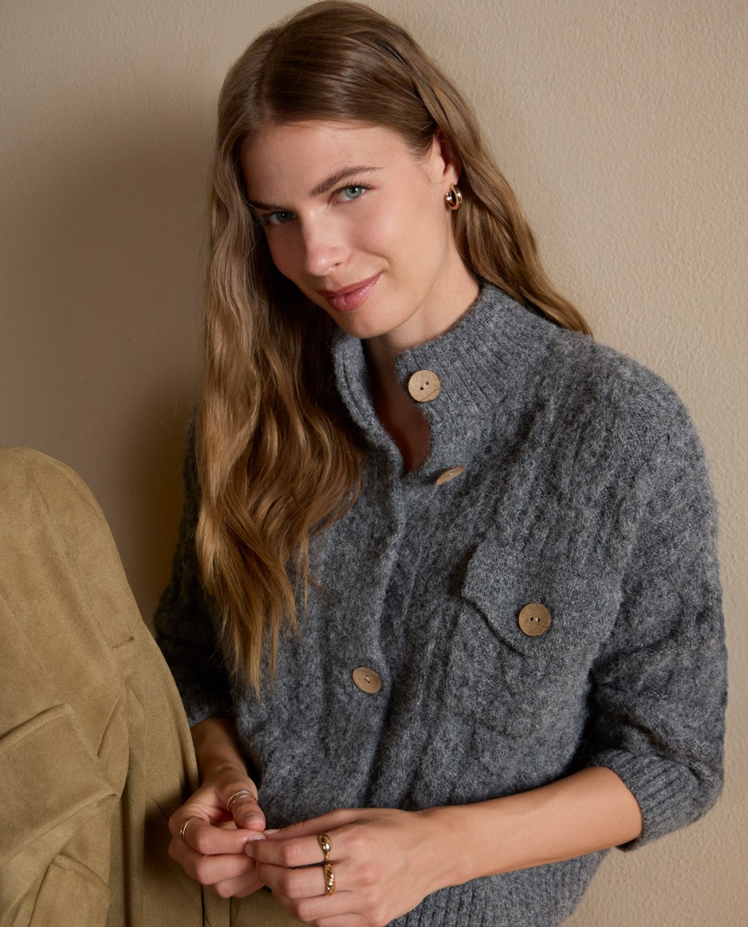 Cardigan — Grigio, foto 3