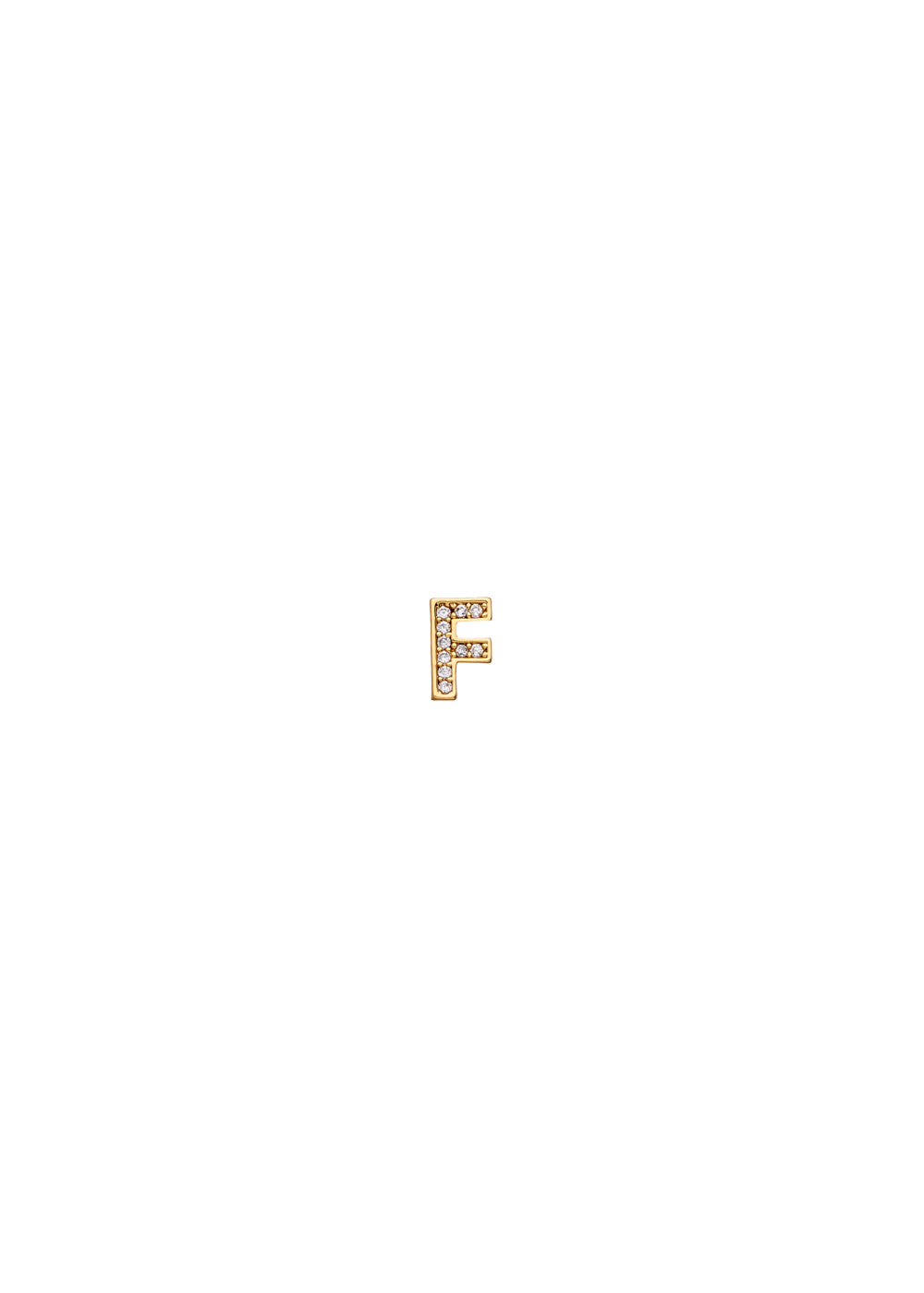 Charm lettera f — Oro