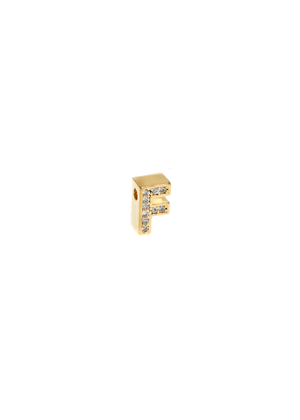 Charm lettera f — Oro, foto 2